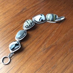 Silpada Sterling Silver Natural Stone Bracelet